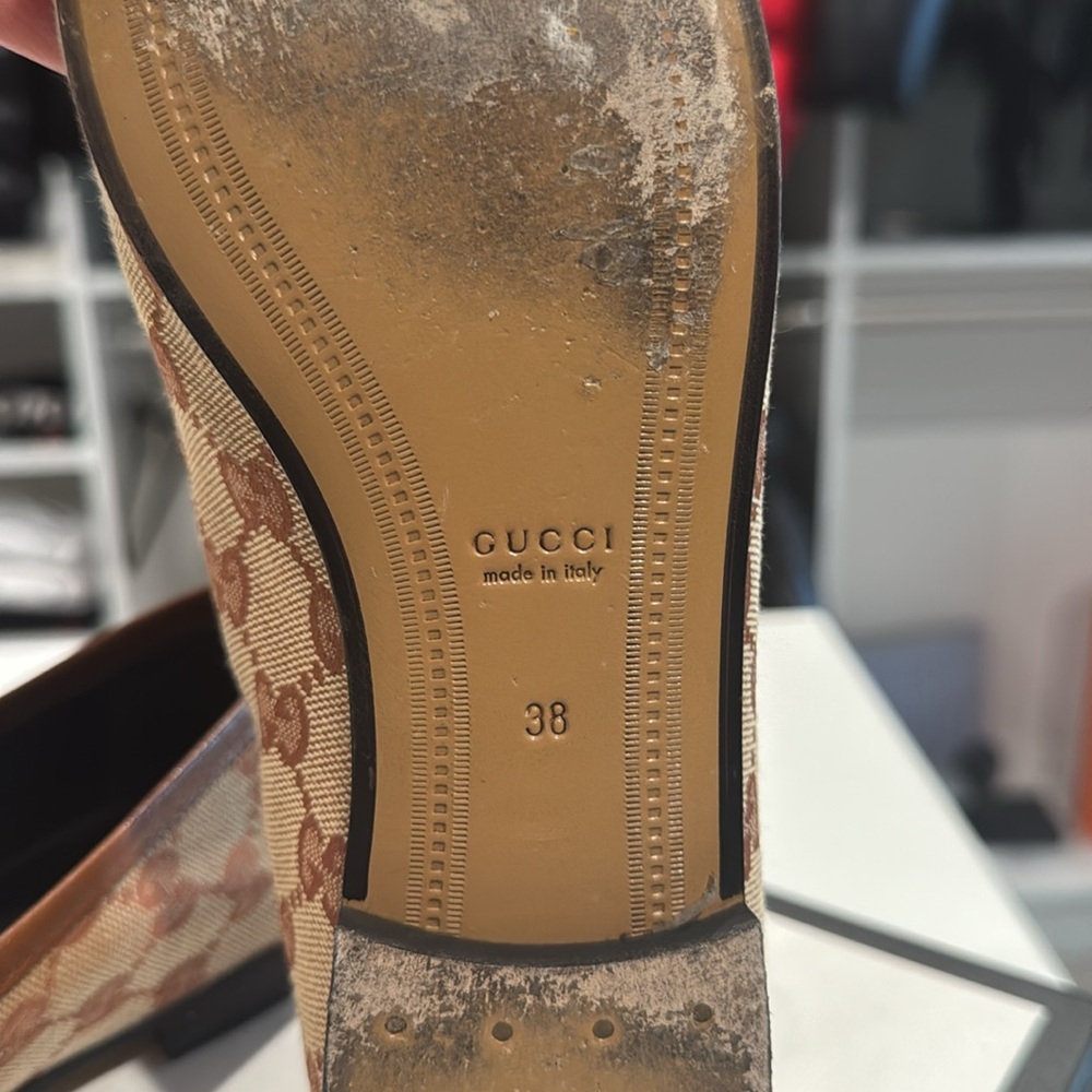 Gucci WOMEN'S GUCCI JORDAAN LOAFER size 38 - Picture 3 of 9